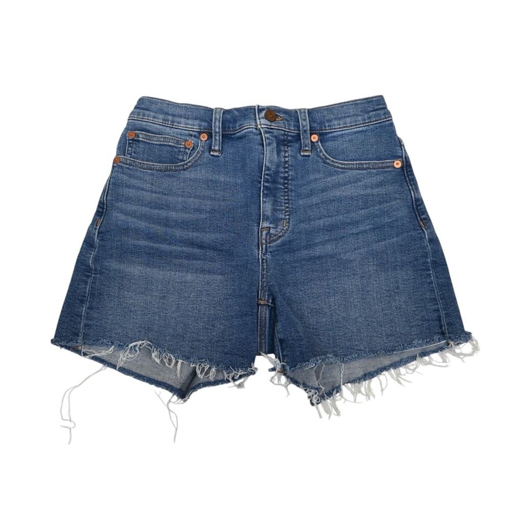 Madewell Women's 25 High Rise Frayed Hem Jean Short